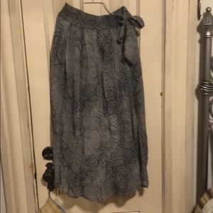 Anthropologie snake skin skirt.